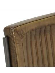 Barker and Stonehouse Jensen Dining Chair in Green, Leather - thumbnail 4