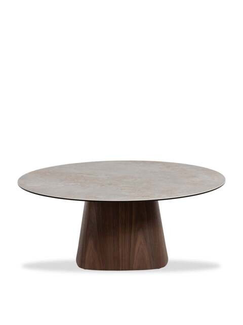 Barker and Stonehouse Cosmos Round Ceramic Coffee Table in White - image 1