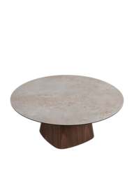 Barker and Stonehouse Cosmos Round Ceramic Coffee Table in White - thumbnail 2