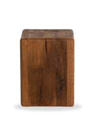 Barker and Stonehouse Knole Recycled Oak Stool in Brown - thumbnail 2