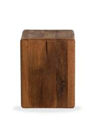 Barker and Stonehouse Knole Recycled Oak Stool in Brown - thumbnail 3