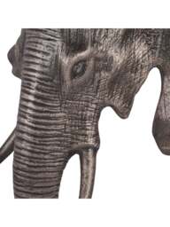 Libra Interiors Kariba Cast Aluminium Elephant Sculpture in Bronze, Size 31x28x16 - thumbnail 2