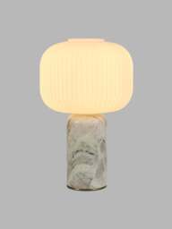 Heal's Opal Lantern Table Lamp Jadeite Marble in Green - thumbnail 2