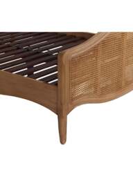 Barker and Stonehouse Cecile Brown Rattan And Wood French Style King Bed F in Neutral - thumbnail 5