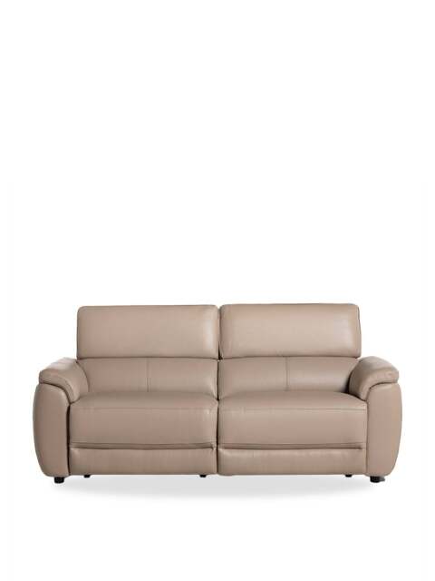 Barker and Stonehouse Glendale Electric Recliner Sofa in Neutral, Leather - image 1