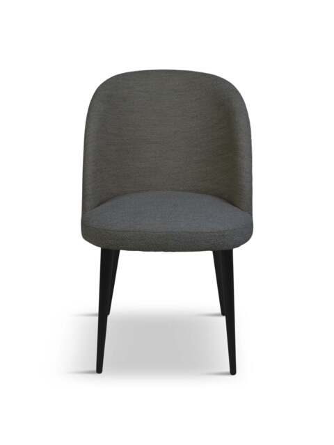 Heal's Austen Chair Everest Boucle Natural Black Leg in Cream, Size 52x57x84
