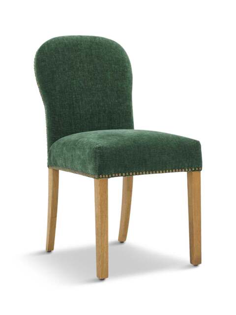 Barker and Stonehouse Gable Green Fabric Dining Chair With Light Legs in Neutral - image 1