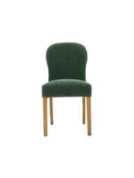 Barker and Stonehouse Gable Green Fabric Dining Chair With Light Legs in Neutral - thumbnail 2