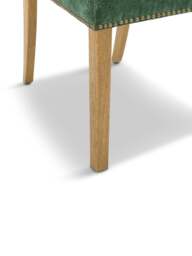 Barker and Stonehouse Gable Green Fabric Dining Chair With Light Legs in Neutral - thumbnail 4