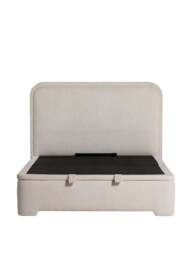 Barker and Stonehouse Tilbury Fabric Ottoman Bed Frame Super King in Neutral - thumbnail 3