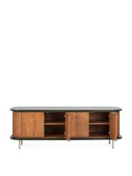 Heal's Lando Green Gloss Sideboard in Oak/Green, Size 60x175x52 - thumbnail 4