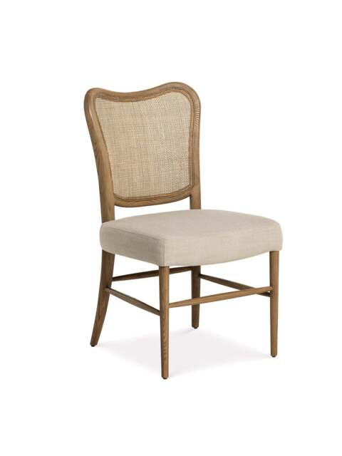 Barker and Stonehouse Hepworth Light Fabric Dining Chair in Grey, Wood/Metal - image 1