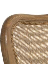 Barker and Stonehouse Hepworth Light Fabric Dining Chair in Grey, Wood/Metal - thumbnail 4