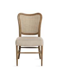Barker and Stonehouse Hepworth Light Fabric Dining Chair in Grey, Wood/Metal - thumbnail 3