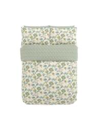 Land & Shore Orchard Cover Set in Green, Cotton, Size Superking - thumbnail 2