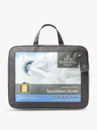 The Fine Bedding Company Spundown 7.0 Duvet in White, Super Soft Microfibre, Size Single