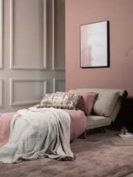 Barker and Stonehouse Ralf Beige Fabric Sofa Bed in Neutral - thumbnail 2