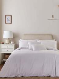 Murmur Florin Cover Set in Linen, Cotton/Linen, Size Double