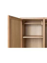 Heal's Brunel Double Wardrobe Oak in Brown, Size 100x55x176 - thumbnail 4