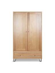 Heal's Brunel Double Wardrobe Oak in Brown, Size 100x55x176 - thumbnail 1