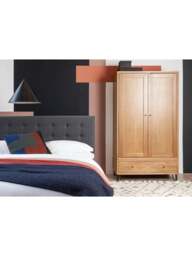 Heal's Brunel Double Wardrobe Oak in Brown, Size 100x55x176 - thumbnail 2