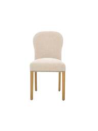Barker and Stonehouse Gable Fabric Dining Chair With Light Legs in Neutral - thumbnail 2