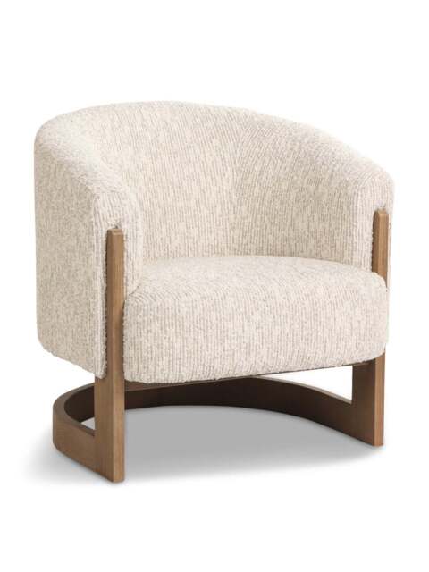 Barker and Stonehouse Grey Talbot Grey Fabric Armchair in Cream - image 1