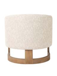 Barker and Stonehouse Grey Talbot Grey Fabric Armchair in Cream - thumbnail 4