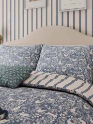 Helena Springfield Forest Friends Cover Set in Blue, Cotton, Size King - thumbnail 2