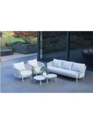 4 Seasons Outdoor Eva Outdoor 5-Seater Lounge Set With Monroe Coffee Tables - thumbnail 4