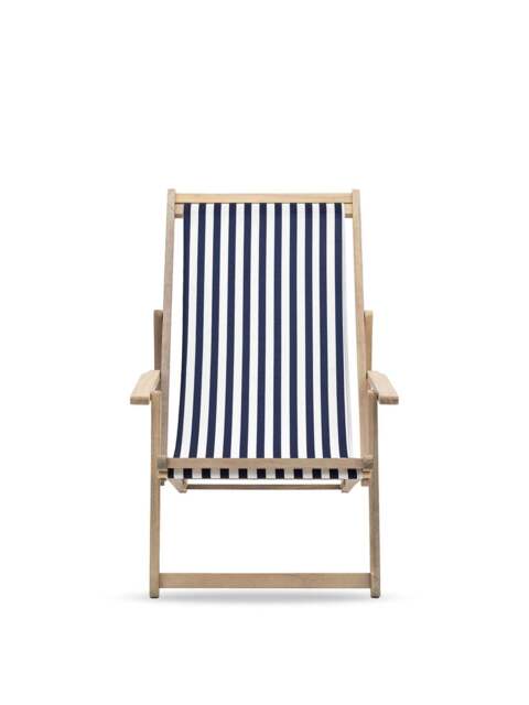 Gallery Creta Deck Chair Stripe in navy - image 1