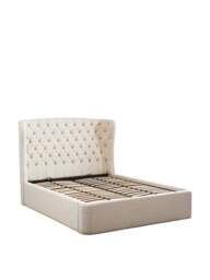 Barker and Stonehouse Holcot Fabric King Ottoman Bed Frame Beige in Neutral - thumbnail 4