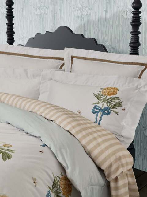 Sanderson Options Cupids Beau Elegant Duvet Cover Collection in Quince/Chalk, Size Superking - image 1