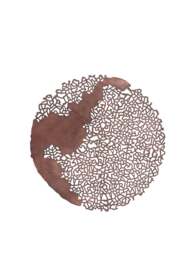 Libra Interiors Apo Coral Raw Bronze Wall Plaque Brown