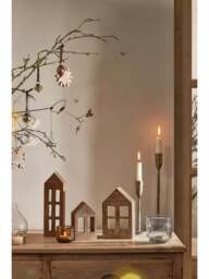 Nkuku Mbata Medium Brass Candlestick in Antique Brass - thumbnail 5