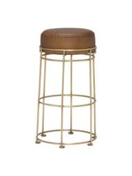 Barker and Stonehouse Nola Counter Stool, Light Olive And Br in Light Olive And Brass - thumbnail 5