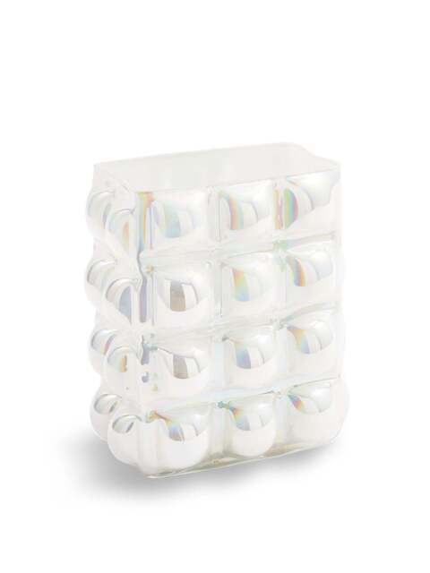 POLSPOTTEN Bubble Glass Vase Large in White