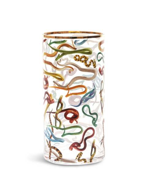 Seletti Toiletpaper Vase in Snakes, Glass
