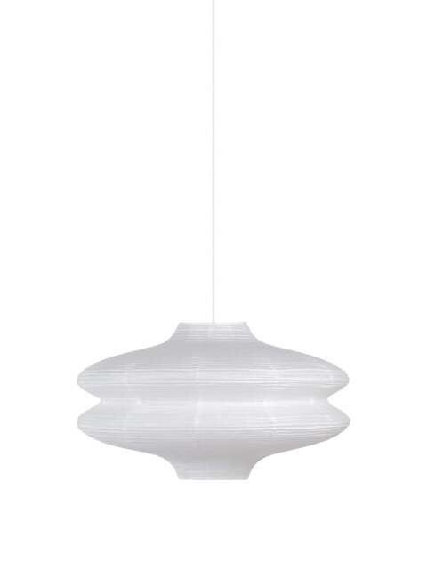 Heal's Carta Rice Paper Easyfit Pendant Wide in White, Size 43x70x70 - image 1