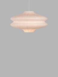 Heal's Carta Rice Paper Easyfit Pendant Wide in White, Size 43x70x70 - thumbnail 2