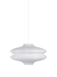 Heal's Carta Rice Paper Easyfit Pendant Wide in White, Size 43x70x70