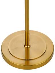 Dar Lighting Bombazine 2 Light Table Lamp in Natural Solid Brass - thumbnail 3