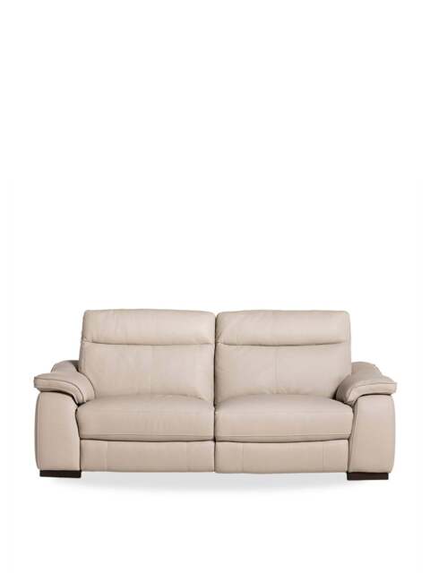 Barker and Stonehouse Arno 2.5 Seater Sofa in Neutral, Leather - image 1
