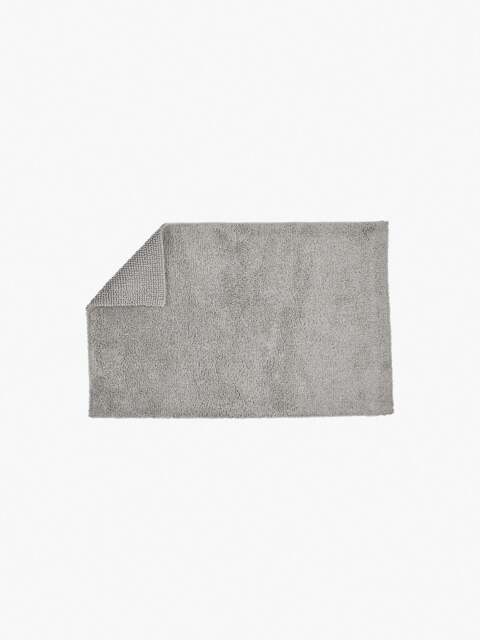 Christy Supreme Reversible Bath Mat in Silver, Cotton