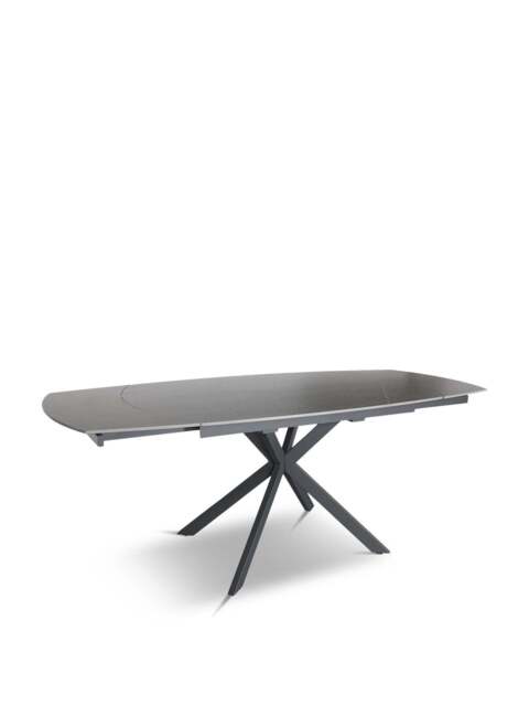 Barker and Stonehouse Galini Extending Dining Table, Seats 4-6 in Grey, Size 140-200cm - image 1