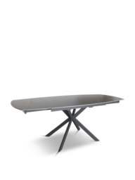 Barker and Stonehouse Galini Extending Dining Table, Seats 4-6 in Grey, Size 140-200cm - thumbnail 1