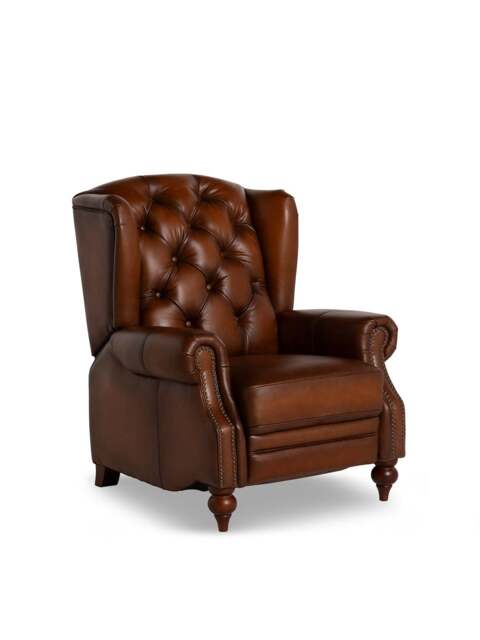 Barker and Stonehouse Ullswater Recliner Armchair in Brown, Leather - image 1