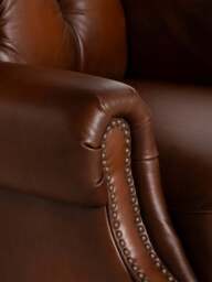 Barker and Stonehouse Ullswater Recliner Armchair in Brown, Leather - thumbnail 3