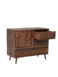 Barker and Stonehouse Lewes Reclaimed Wood Wardrobe in Brown - thumbnail 3