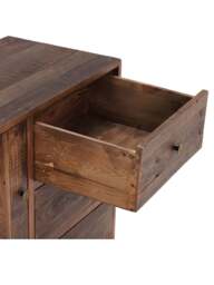 Barker and Stonehouse Lewes Reclaimed Wood Wardrobe in Brown - thumbnail 4
